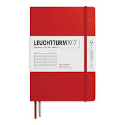 Leuchtturm1917 Ruled Hardbound Notebook - Cherry, 5-3/4" x 8-1/4"