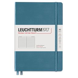 Leuchtturm1917 Ruled Hardbound Notebook - Stone Blue, 5-3/4" x 8-1/4"