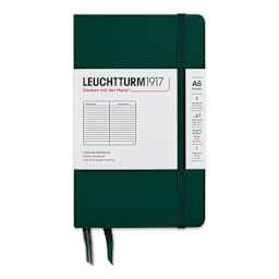 Leuchtturm1917 Ruled Hardbound Notebook - Forest Green, 3-1/2" x 6"