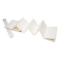 Moleskine Art Collection Japanese Albums - Album lying flat with inside page partially unfolded