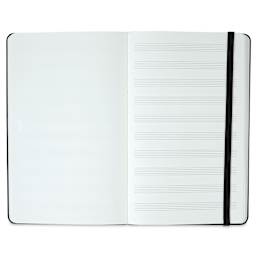 Moleskine Music Notebook - open showing Staves on right pages