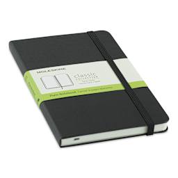 Moleskine Classic Hardcover Notebook - Black, Blank, 6-7/8" x 4-1/2" (side view)