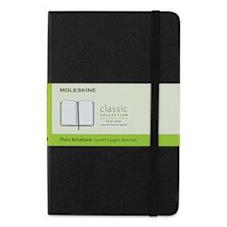 Moleskine Classic Hardcover Notebook - Black, Blank, 6-7/8" x 4-1/2"