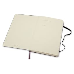 Moleskine Classic Hardcover Notebook - Black, Blank, 5-1/2'' x 3-1/2'' open