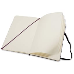 Moleskine Classic Hardcover Notebook - Black, Blank, 5-1/2'' x 3-1/2'' with bookmark