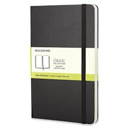 Moleskine Classic Hardcover Notebook - Black, Blank, 5-1/2'' x 3-1/2''