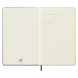 Moleskine Sketchbook - Black, , Large, 8-1/4" x 5", inside cover