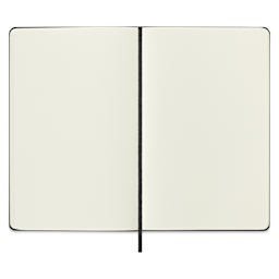 Moleskine Sketchbook - Black, , Large, 8-1/4" x 5", open