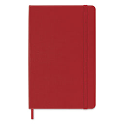 Moleskine Classic Hardcover Notebook - Scarlet Red, Ruled, 4-1/2" x 6-7/8", front