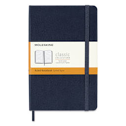 Moleskine Classic Hardcover Notebook - Sapphire Blue, Ruled, 4-1/2" x 6-7/8", packaging