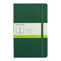 Moleskine Classic Hardcover Notebook - Myrtle Green, Blank, 8-1/4" x 5"