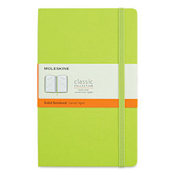 Moleskine Classic Hardcover Notebook - Lemon Green, Ruled, 8-1/4" x 5"