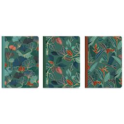 Clairefontaine Gaia Blue Notebooks Set - 6" x 8-1/4", Set of 3