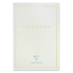 Clairefontaine Triomphe Notebook - White, A5, Ruled, Portrait, front