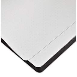 Nuuna Nightflight Notebook - Dot Grid, 6.5" x 8.7", close-up of corner