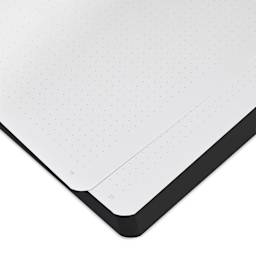 Nuuna Brain Foodies Notebook - Jim, Dot Grid, 6.5" x 8.7", corner of sheet
