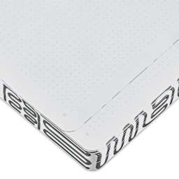 Nuuna Graphic L Notebook - Dot Grid, 6.5" x 8.7", corner of sheet