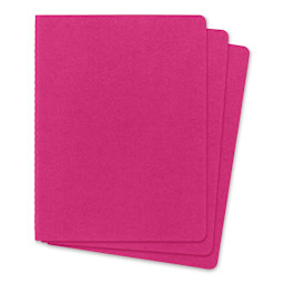 Moleskine Cahier Journals - 9-3/4" x 7-1/2", Ruled, Kinetic Pink, Pkg of 3 (out of package)