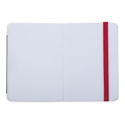 Pentalic Recycled Traveler's Sketchbook - 4-1/8'' x 2-7/8'', Red (Open)