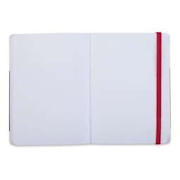 Pentalic Recycled Traveler's Sketchbook - 5-7/8'' x 4-1/8'', Red (Open)