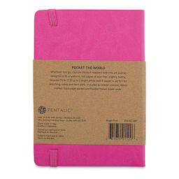 Pentalic Recycled Traveler's Sketchbook - 5-7/8" x 4-1/8", Pink