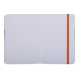 Pentalic Recycled Traveler's Sketchbook - 5-7/8'' x 4-1/8'', Orange (Open)