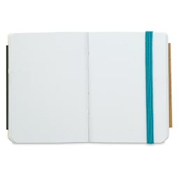 Pentalic Recycled Traveler's Sketchbook - 4-1/8" x 2-7/8", Turquoise