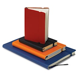 Pentalic Recycled Traveler Sketchbooks - 4 sizes and colors of Sketchbooks with one upright