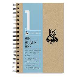 Big Black Bee Bogus Recycled Sketchbook - 9" x 6", Rough, Wirebound, 50 Sheets