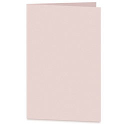 Arturo Vertical Folded Card - 6-1/2" x 9", Pale Pink, Medium Greeting, Package of 100