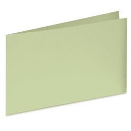 Arturo Horizontal Folded Card - 4-1/2" x 13-3/4", Celadon, Medium Greeting, Package of 100