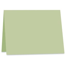 Arturo Folded Card - 5" x 3-1/4", Celadon, Small Reply, Package of 100