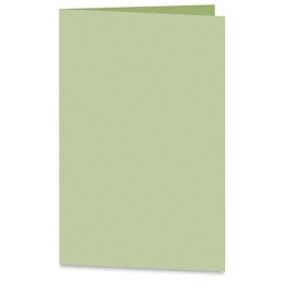 Arturo Vertical Folded Card - 6-1/2" x 9", Celadon, Medium Greeting, Package of 100