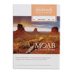 Legion Moab Slickrock Metallic Paper - 5" x 7", Pearl, Pkg of 50 Sheets