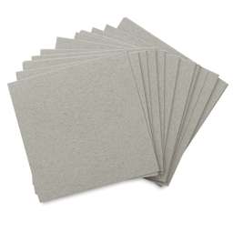 Strathmore 400 Series Toned Paper Artist Tiles - Stack of Gray tiles shown fanned