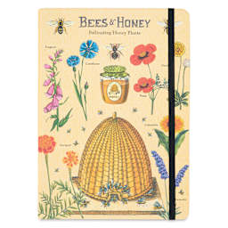 Cavallini Bees and Honey Large Notebook, front of notebook