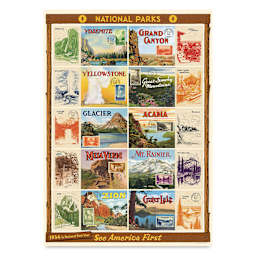 Cavallini National Parks 2 Printed Paper