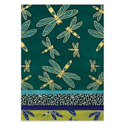 Aitoh Decorative Lokta Paper Pack - Dragonflies, 12" x 12", Pkg of 5