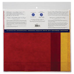 Aitoh Decorative Lokta Paper Pack - Dragons, 8-1/2" x 11", Pkg of 5, back of packaging