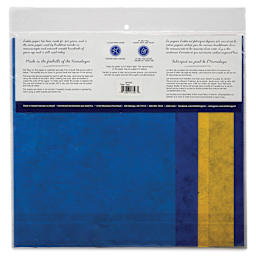 Aitoh Decorative Lokta Paper Pack - Octopi, 8-1/2" x 11", Pkg of 5, back of packaging