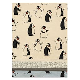 Aitoh Decorative Lokta Paper Pack - Penguins, 12" x 12", Pkg of 5