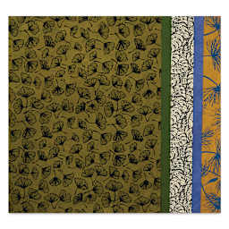 Aitoh Decorative Lokta Paper Pack - Leaves and Seeds, 8-1/2" x 11", Pkg of 5