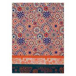 Aitoh Decorative Lokta Paper Pack - Oranges, 12" x 12", Pkg of 5