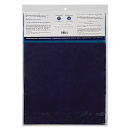 Aitoh Decorative Lokta Paper Pack - Blues, 12" x 12", Pkg of 5, back of packaging