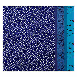 Aitoh Decorative Lokta Paper Pack - Blues, 8-1/2" x 11", Pkg of 5
