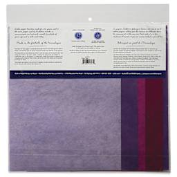 Aitoh Decorative Lokta Paper Pack - Purples, 8-1/2" x 11", Pkg of 5