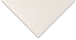 Somerset Printmaking Sheet, closeup of corner of Soft White, Velvet, to show color and texture