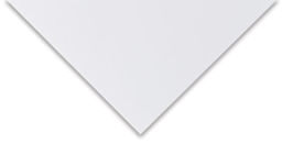 Somerset Printmaking Sheet, closeup of corner of Radiant White to show color and texture