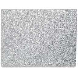 Black Ink Embossed Pebble Print Papers - Soft Metallic Silver sheet shown