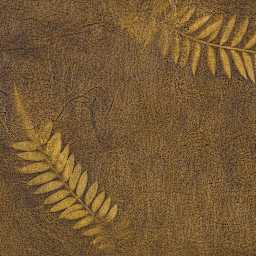 Sunwashed Nepalese Lokta Paper - Closeup of Gold/Brown paper showing leaf detail